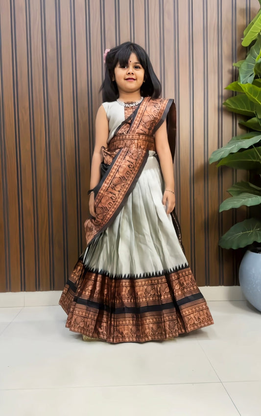 Kids 3 in one model cute gown sets