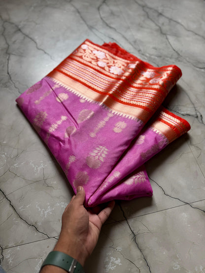 BANARSI HANDLOOM SEMI GEORGETTE Budget saree