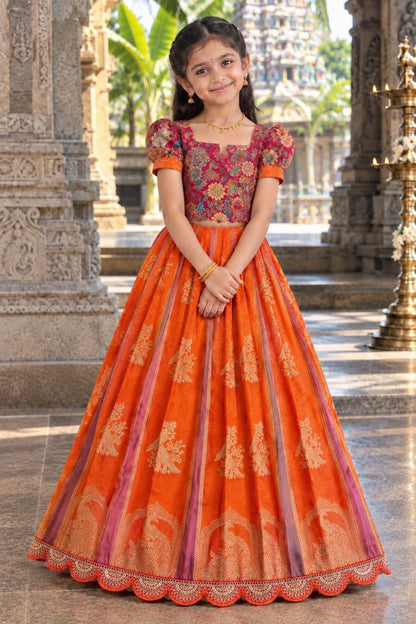Kids cute georgette traditional sets