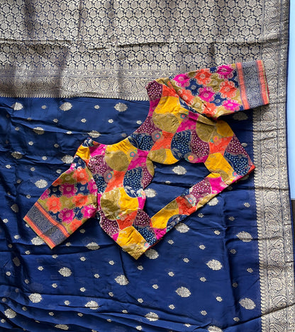 Banarasi Pattu luxe saree with stitched Blouse