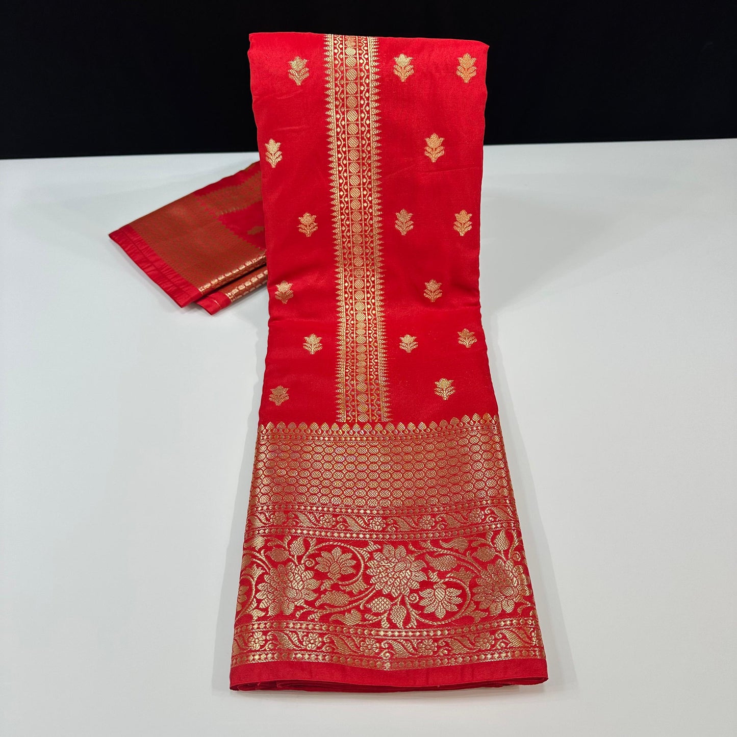 Semi Banarasi’s Katan silk weaving temple sarees