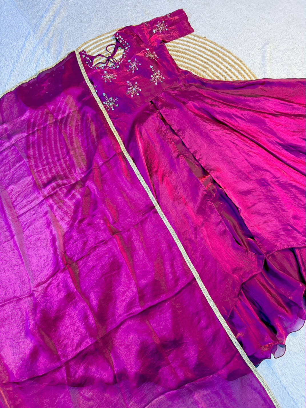 Premium Anarkali layer Peplum style set