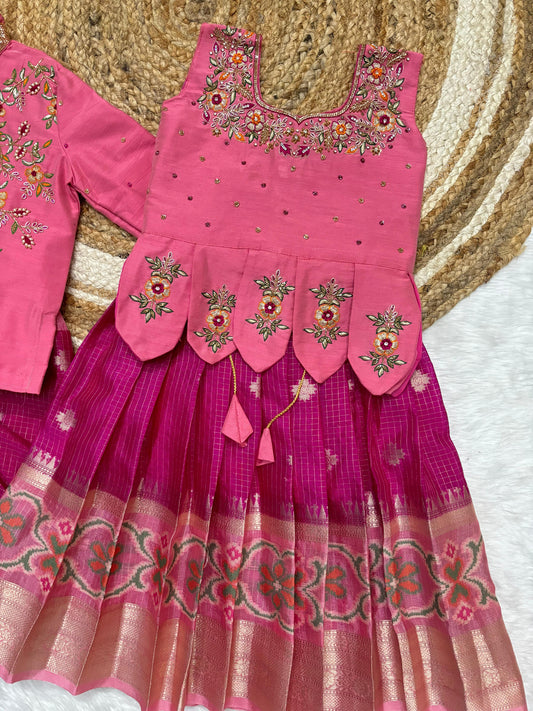 Pure maggam Sankranthi special  kids boys and girl festival sets