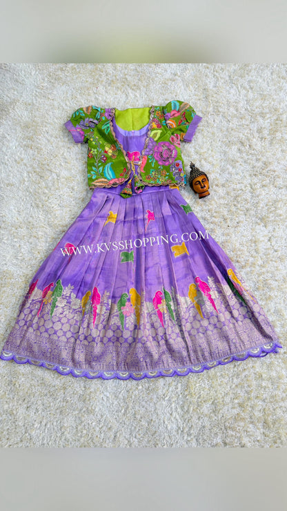 Kids 2 in One gowns Parrot Gowns