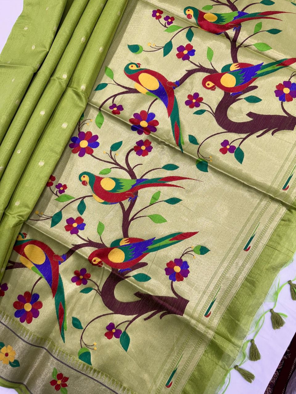 Tussar silk  Paithani Classic sarees