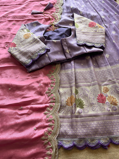 Lehenga Viscose tissue silk stiched Lehenga