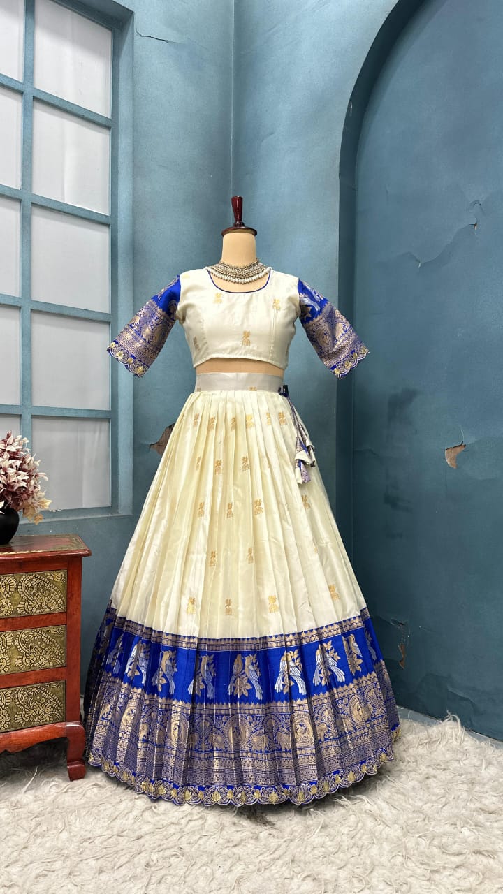 PREMIUM PURE KANJIVARAM SILK LEHENGA