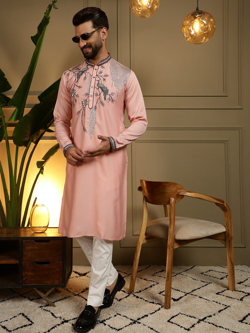Gents work Embroidery kurta sets