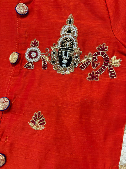 Boys dhothi with kurta sets with handwork s