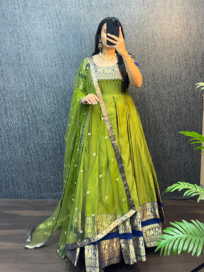 Narayana Silk Butterfly Desginer Classic Gowns