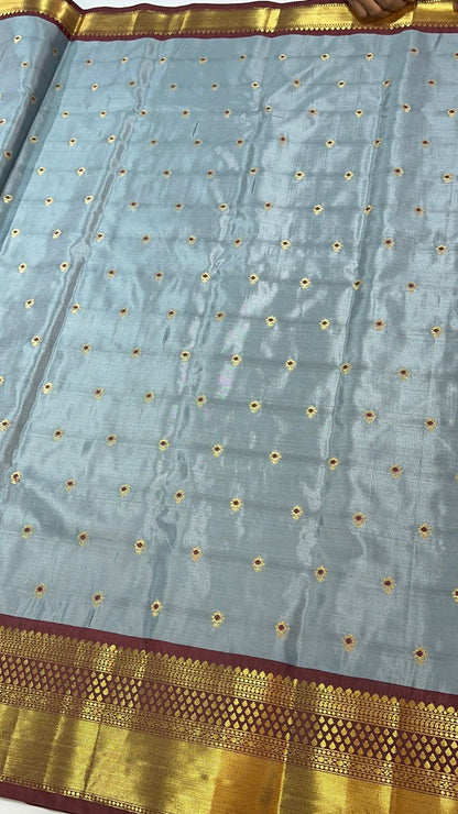 Vintage semi Gadwal traditional pattu sarees