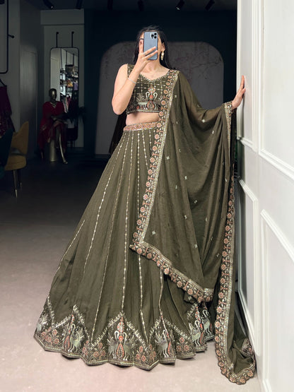 Chocolate Crush Bridesmaid lehenga choli