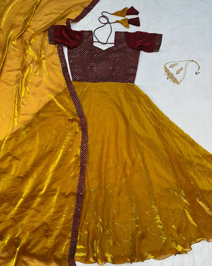 Café Style Soft fendy gowns