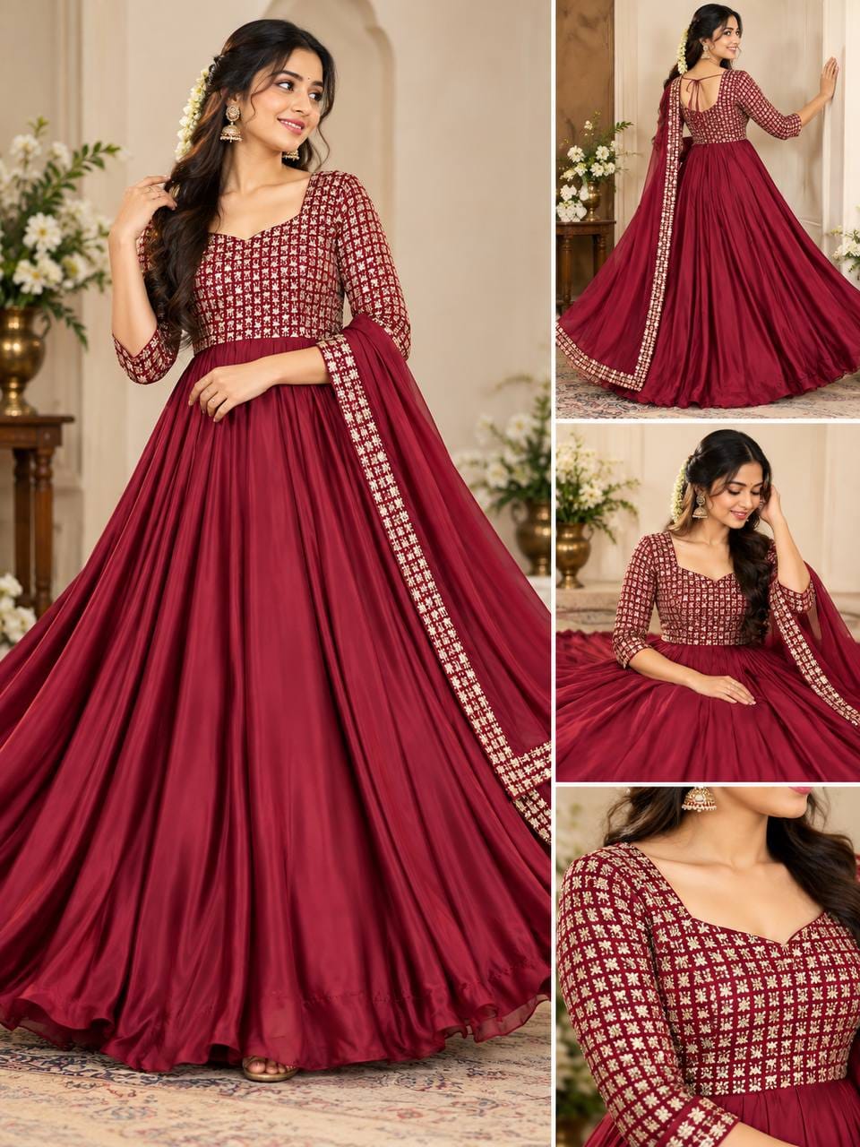 Radha rangoli cafe gown
