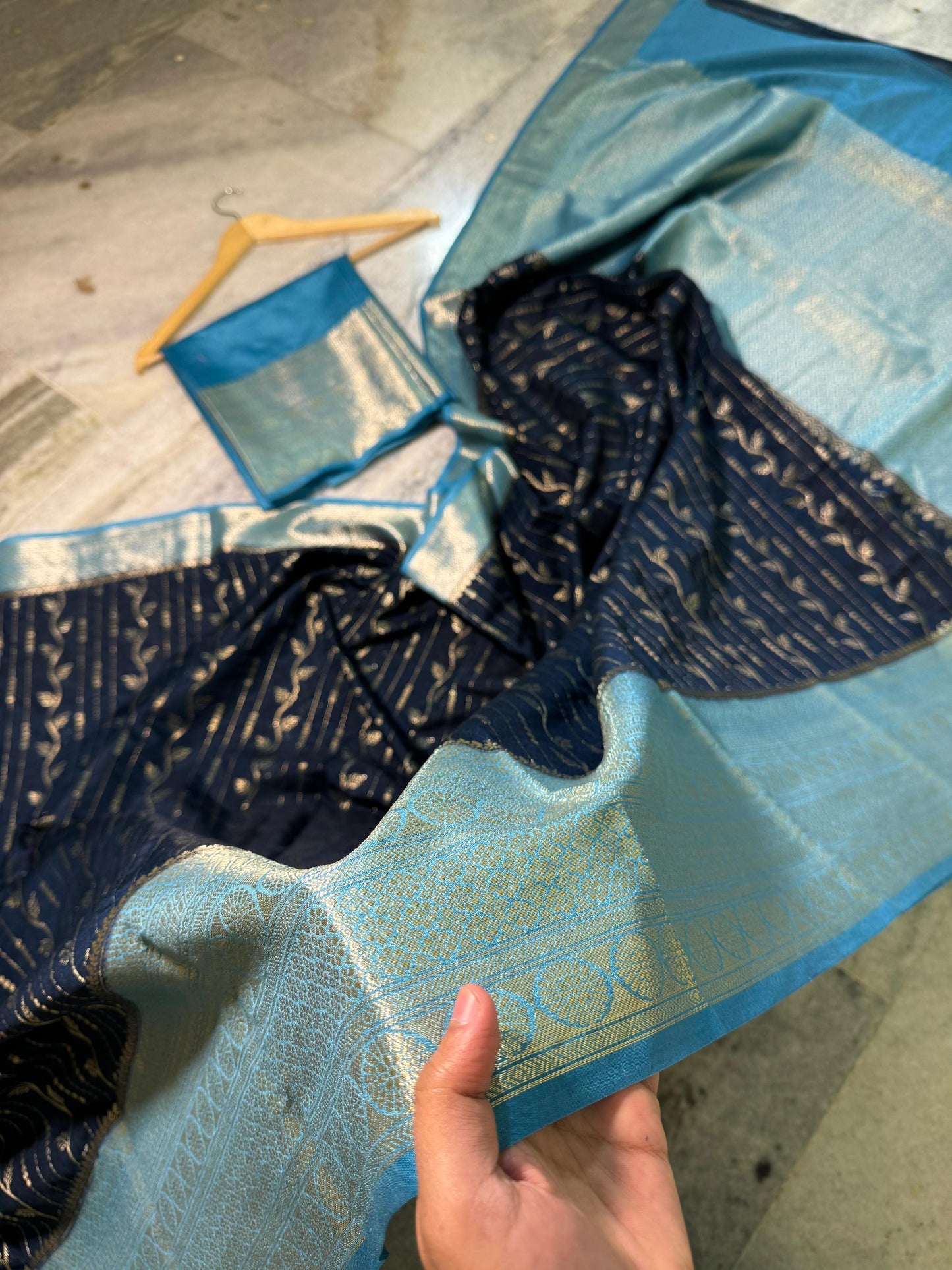 Budget Banarasi Handlooms’s semi chinya silk  sarees