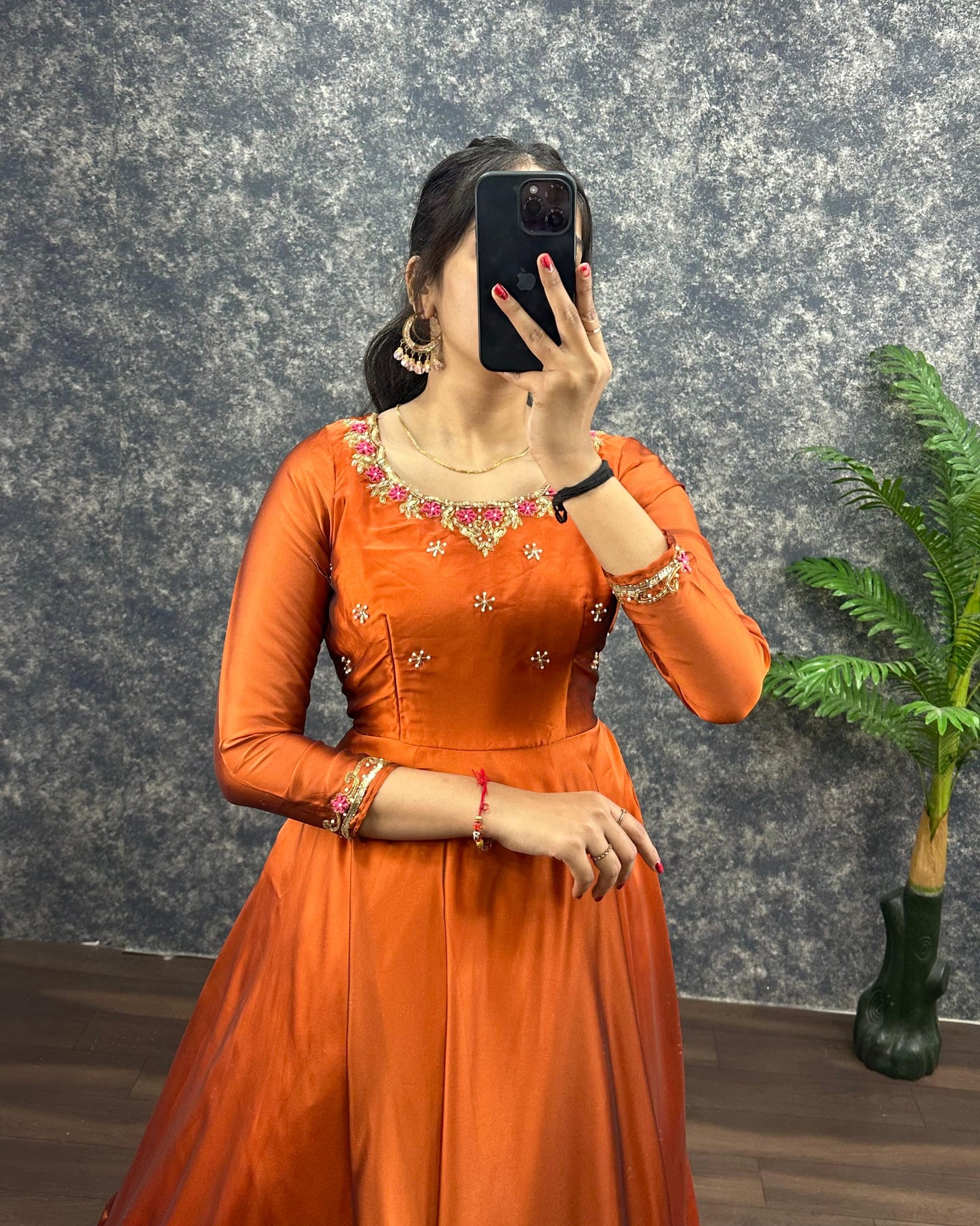 Rangoli classic work gowns