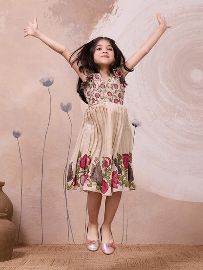 Kids Kalamkari crafted gowns