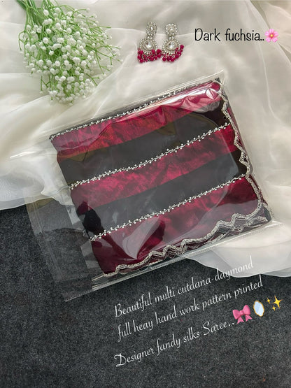 Trendy Cutdana Raymond work trendy duel colour saree
