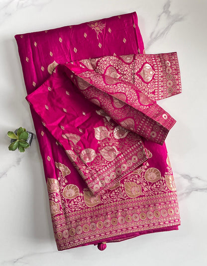 Royal Banaras Premium Classic saree with stitched blouses