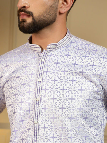 Semi Party wear gents kurta with paijama sets