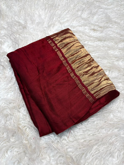 Trendy viscose silk partywear saree