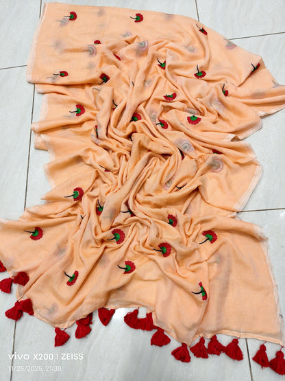 Budget Friendly Mul cotton Handloom Saree