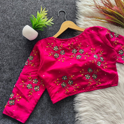 Golden handwork blouse