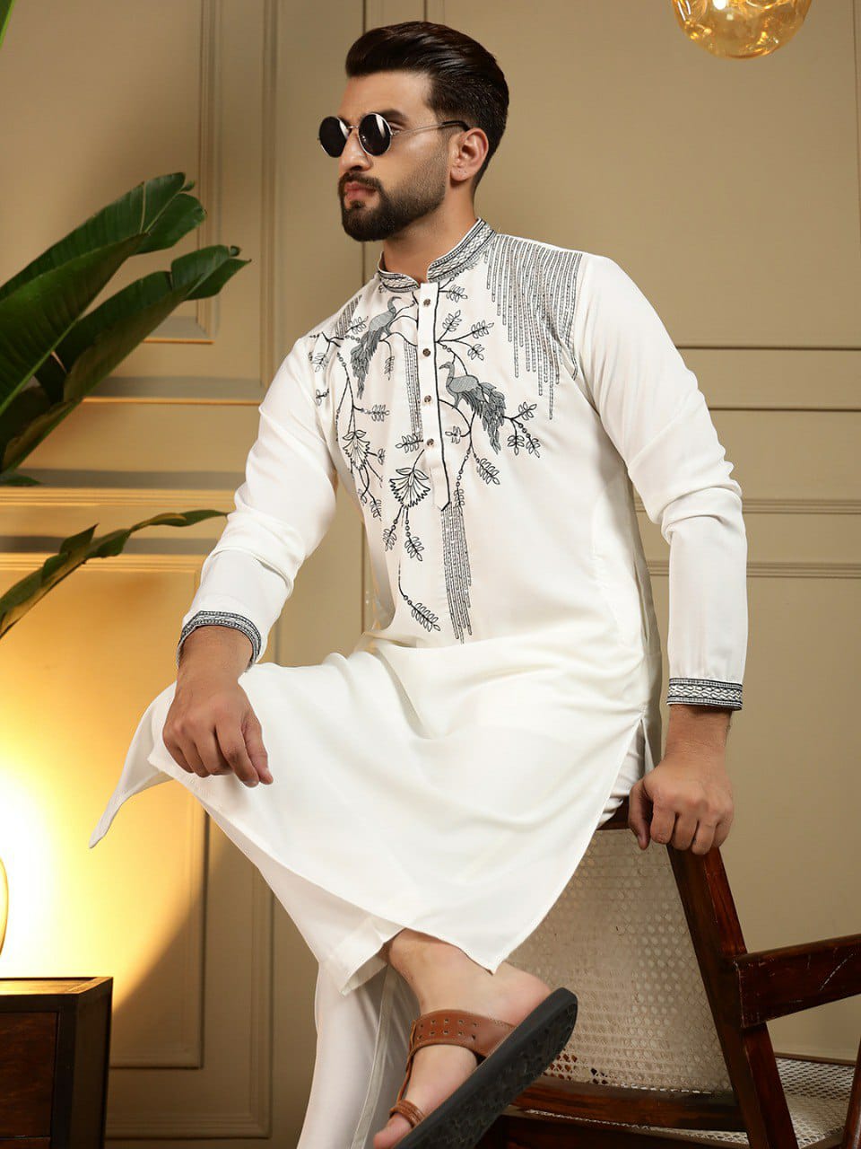 Gents work Embroidery kurta sets