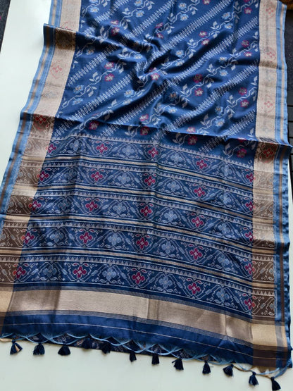 Tussar Patola ikkat budget saree