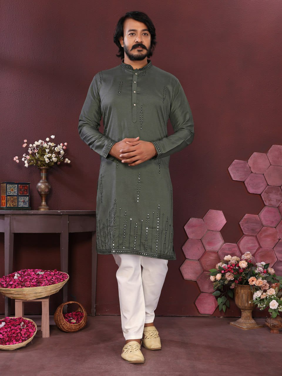 Smart Silk Gents kurta sets
