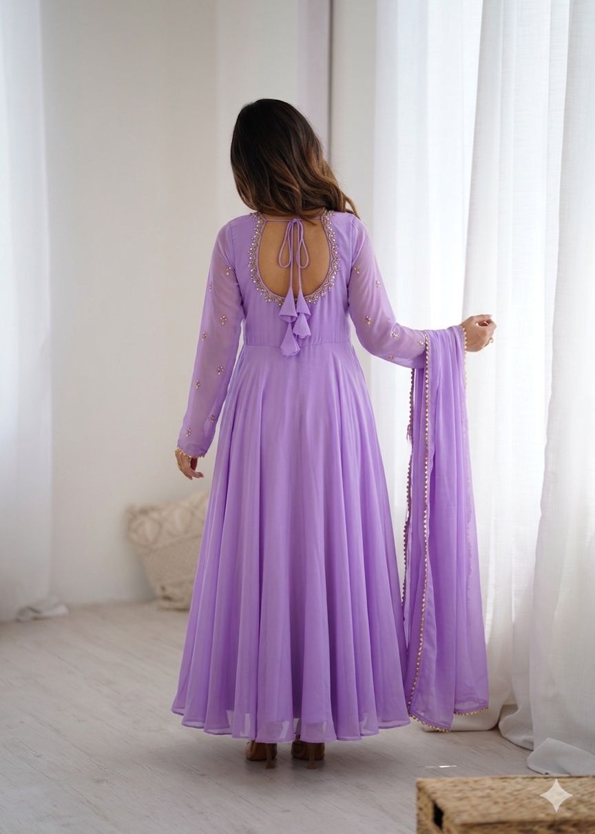 Georgette Anarakali  gown sets