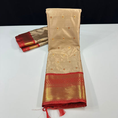 Vintage semi Gadwal traditional pattu sarees