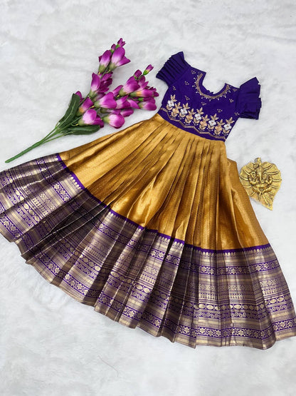 Kids traditional handwork gowns