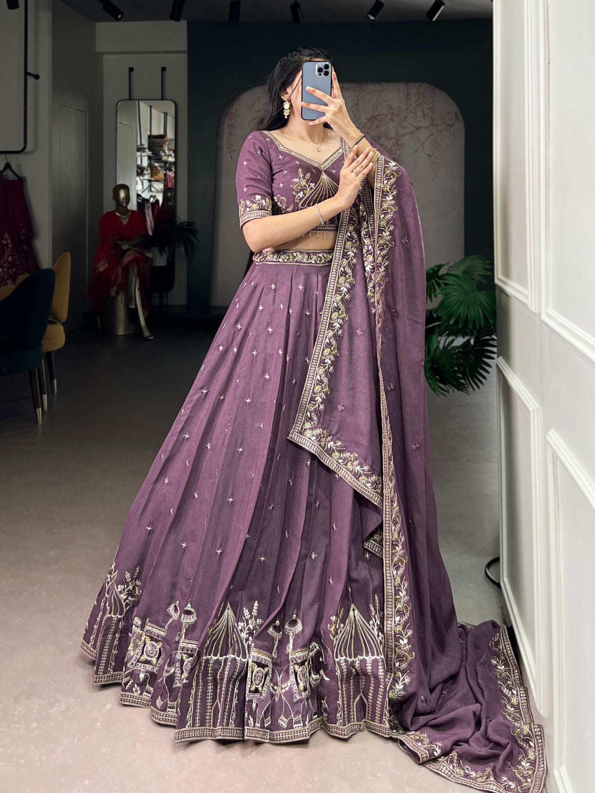 Chocolate Crush Bridesmaid lehenga choli