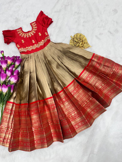 Kids traditional handwork gowns