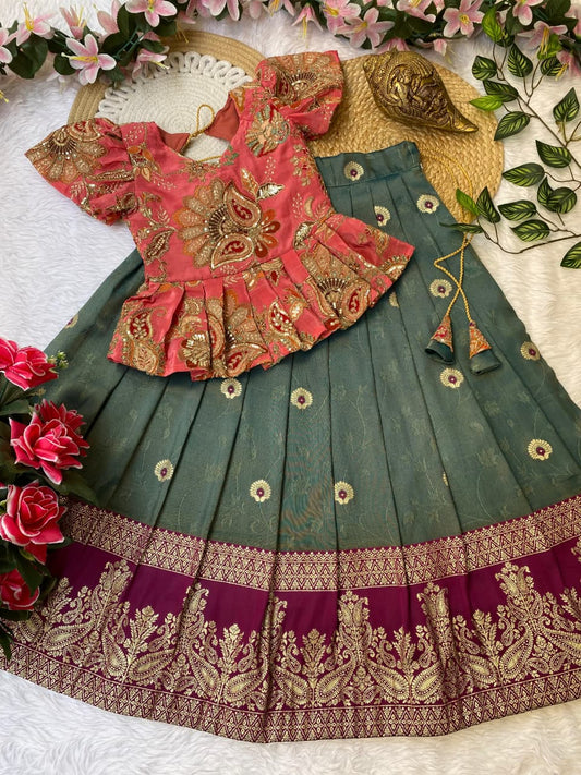 Kids Self Viscose kids cute sets
