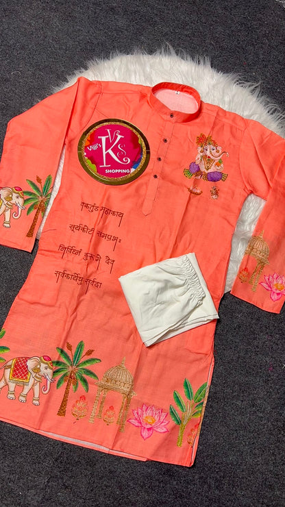 Gents Ganesh Chaturthi special kurta sets