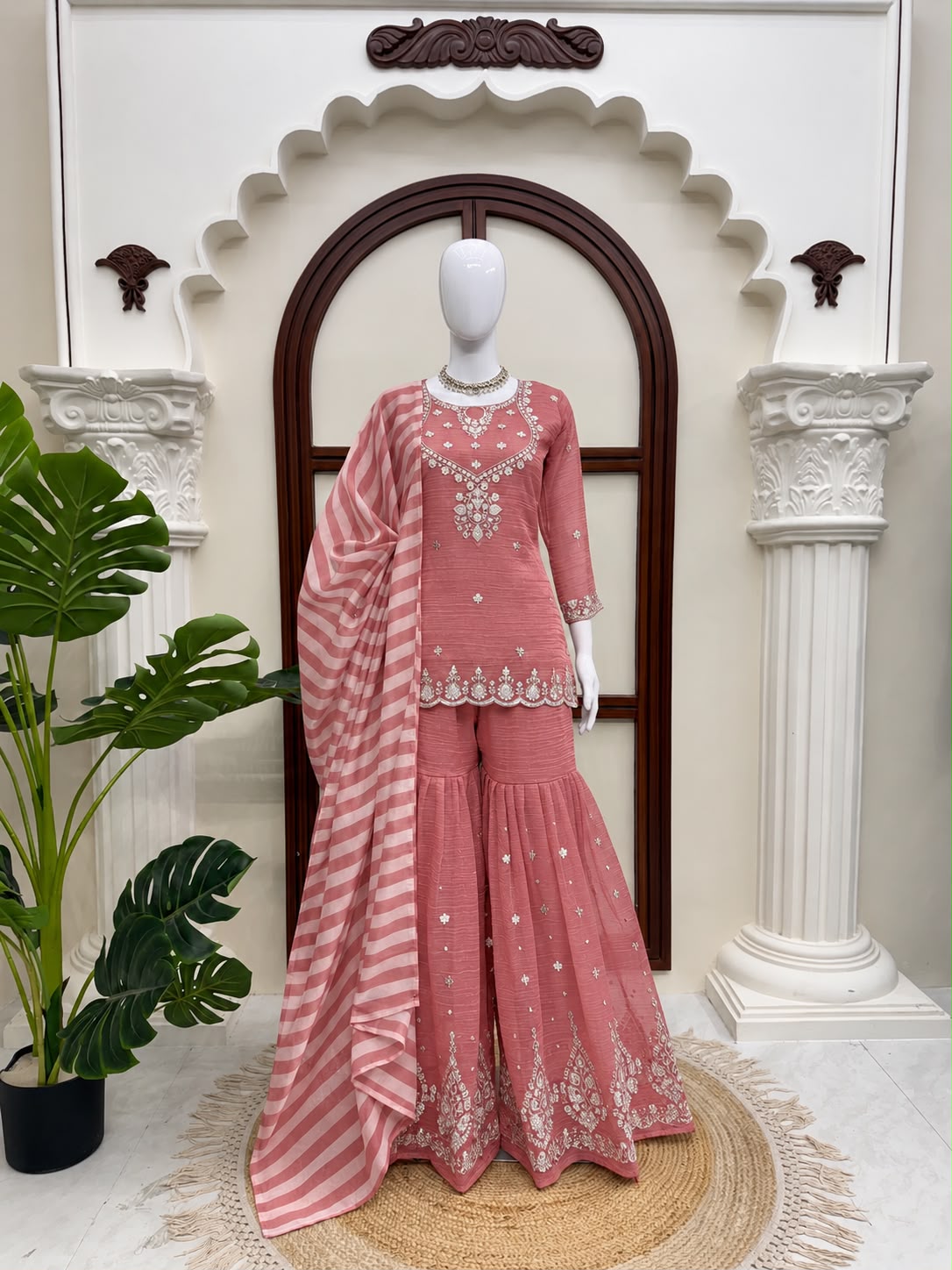 Anarkali model Sharara sets