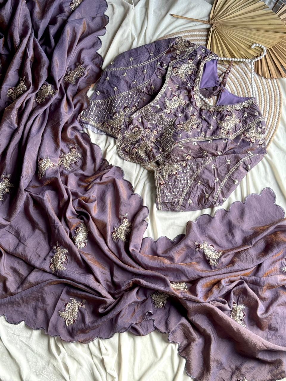 Sana Pro Silk with Masterpiece Coding Work with stitched blouse