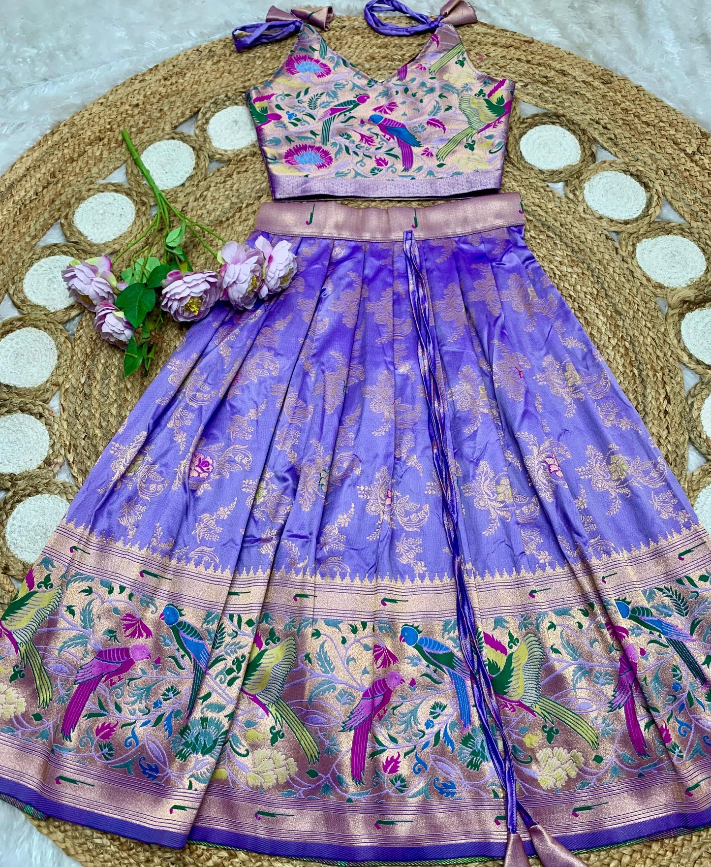 Kids paithani Lehenga sets