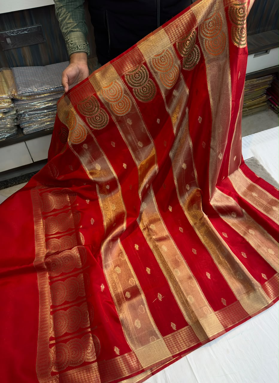 Banarasi raw mango soft silk saree