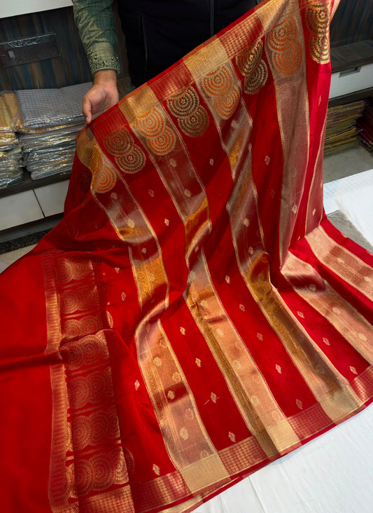 Banarasi raw mango soft silk saree
