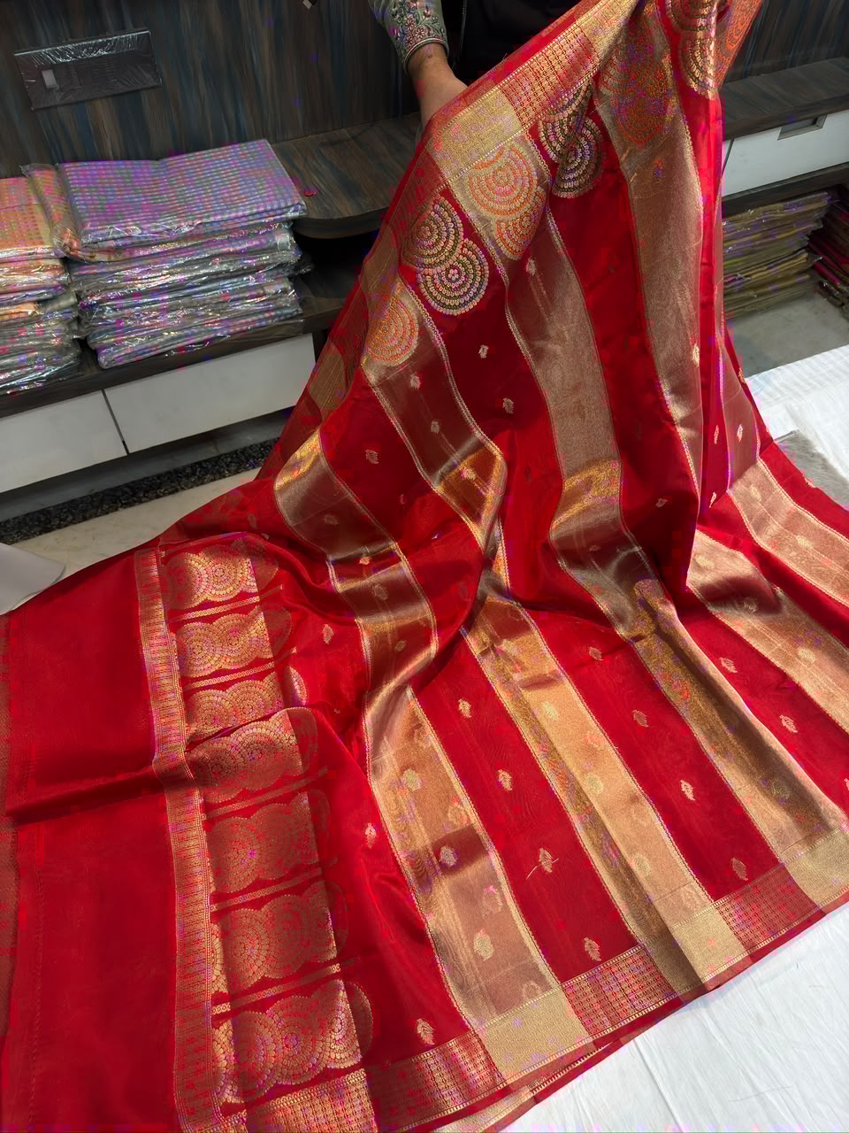 Banarasi raw mango soft silk saree