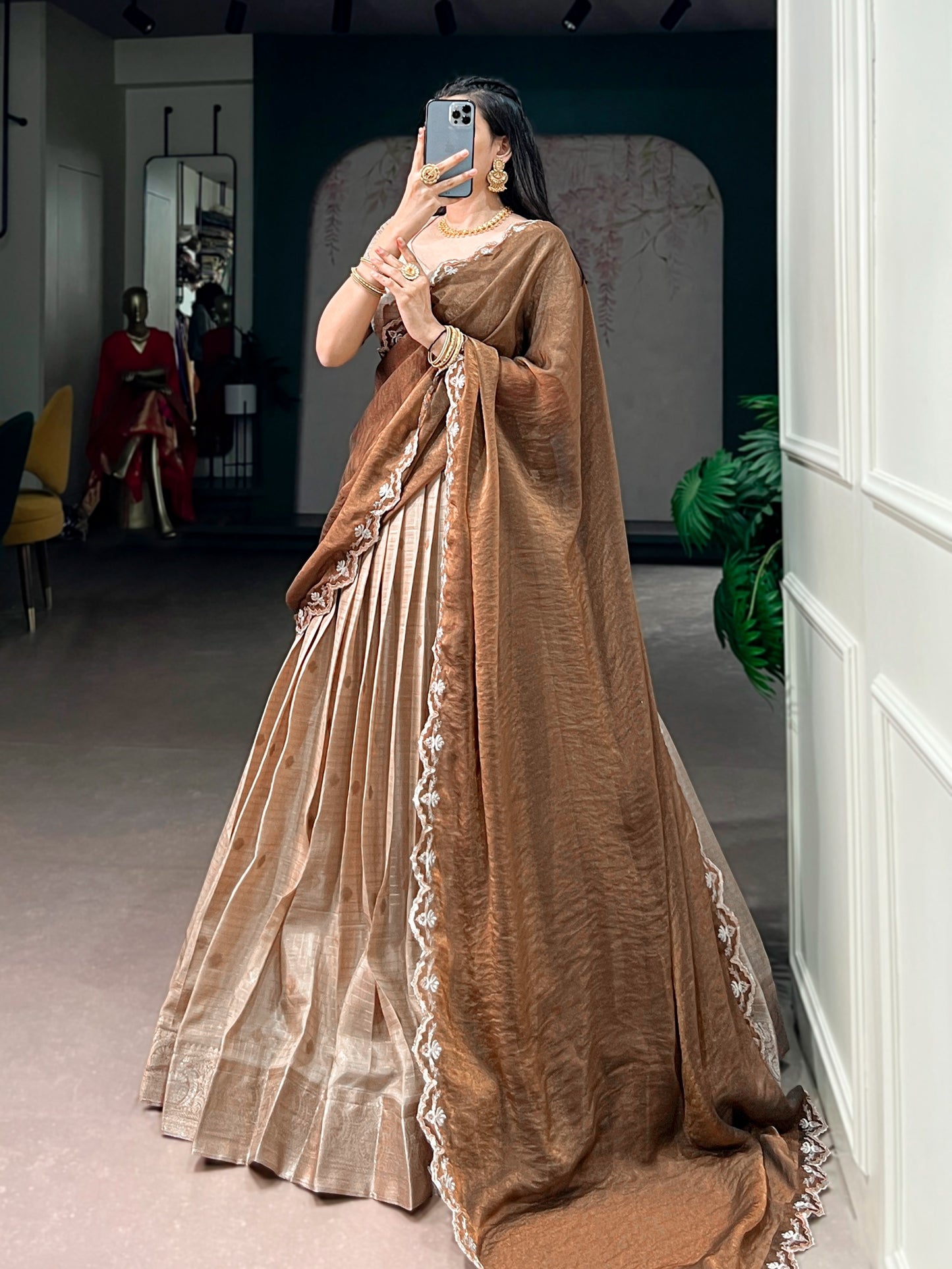 Chinon checks tradition lehenga sets