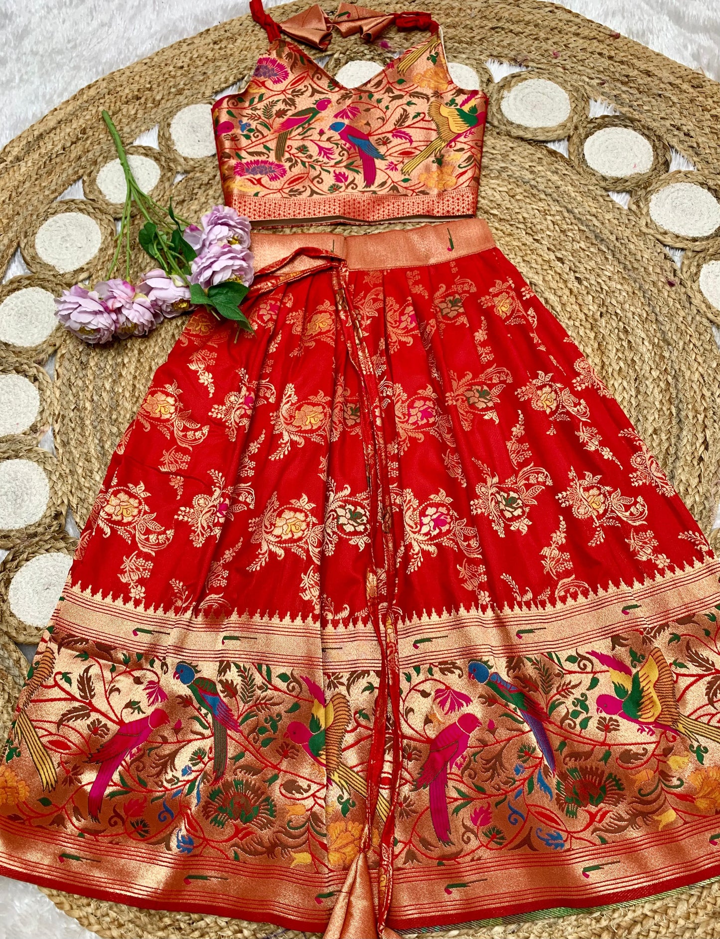 Kids paithani Lehenga sets