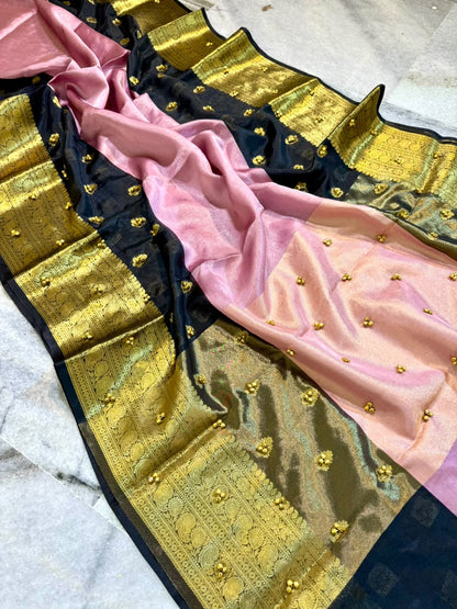 Banarasi katan tissues budget ghungroo saree