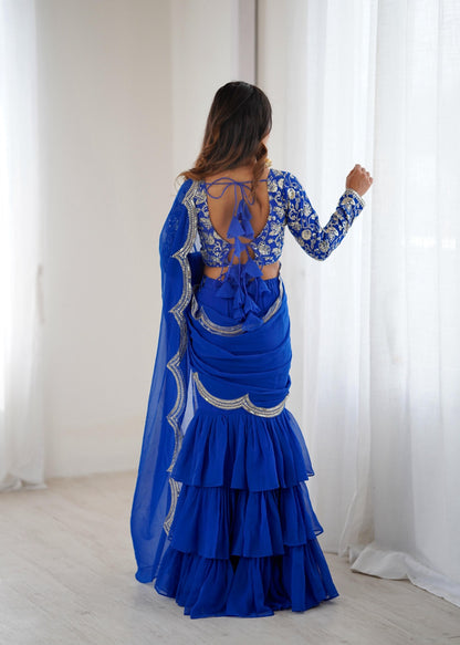 Perfect for parties, festive wear trendy  saree & classy evening events