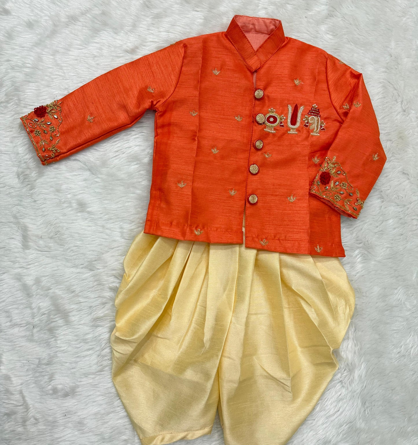 Boys Traditional Govinda Namalu Kids Dhoti Set