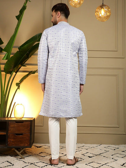 Semi Party wear gents kurta with paijama sets