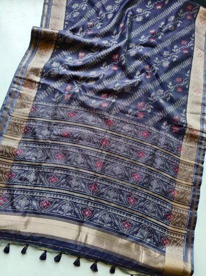 Tussar Patola ikkat budget saree